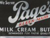 Page Dairy Kleen-Maid Mirrored Sign