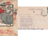 Page Dairy New Year Postcard 1914