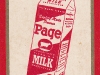 Page Dairy Playing Cards - Red-white in Box