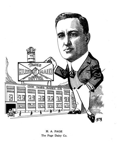 Henry-A-Page-caricature-from-Toledo-Club-book