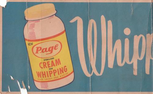 Page-Dairy-Whipping-Cream-Advertisement