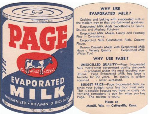 Page-Evaporated-Milk-Advertisement
